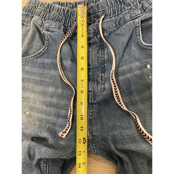 Free People We The Free Modern Love Pull On Jeans Blue Wave Combo Distressed - Picture 13 of 15